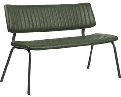 LABEL51 Gusto Eetkamerbanken - Groen - KunstLeer - 120 cm - -