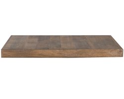 LABEL51 I_Tafelblad Straight Edge Eetkamertafel - Naturel - Hout - 70 cm Straight