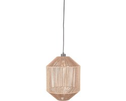 LABEL51 Ibiza Hanglamp - Naturel - Stof - 1-Lichts Cilinder