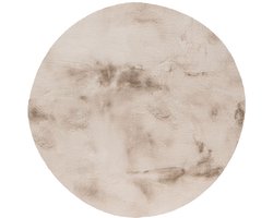 LABEL51 Indy Vloerkleden - Bruin - Polyester - 200x200 cm - Rond