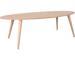 LABEL51 Ines Eetkamertafel - Naturel - Eiken - 210 cm - Ovaal