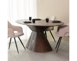 LABEL51 Jagger Eetkamertafel - Bruin - Hout - 200 cm - Ovaal