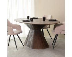 LABEL51 Jagger Eetkamertafel - Bruin - Hout - 220 cm - Ovaal