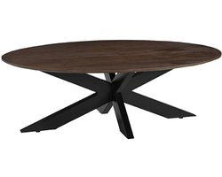 LABEL51 James Salontafel - BRUIN - Hout - 130 cm - Ovaal