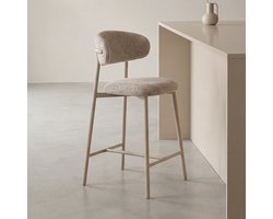 LABEL51 Kaito Barkruk - Naturel - Geweven - Laag - Kruk -