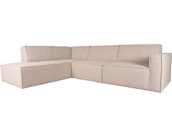 LABEL51 Kay Hoekbank - Naturel - Stof - Hoekbank Links - - - Met Armleuning