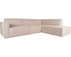 LABEL51 Kay Hoekbank - Naturel - Stof - Rechts - - - Met Armleuning
