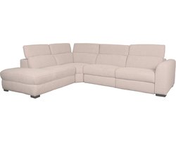 LABEL51 Livordo Hoekbank - Naturel - Stof - Links - - - Met Armleuning