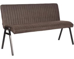 LABEL51 Matz Eetkamerbank - Grijs - Stof - 145 cm