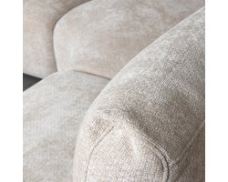 LABEL51 Milano Hoekbank - Naturel - Velvet - Hoekbank Rechts - - - Met Armleuning