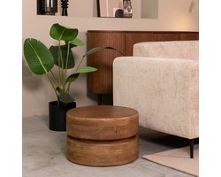 LABEL51 Milly Salontafel - Bruin - Hout - 50 cm