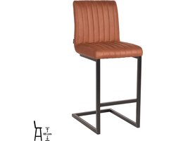 LABEL51 Milo Barkruk - Bruin - Stof - Zithoogte 66 - Kruk -