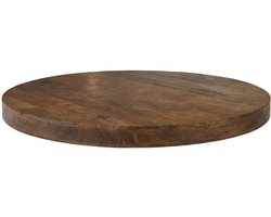 LABEL51 Modular Match Eetkamertafel - Bruin - Hout - 130 cm - Rond - Straight