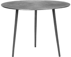 LABEL51 Nobby Salontafel - GRIJS - Stof - 60 cm - Rond