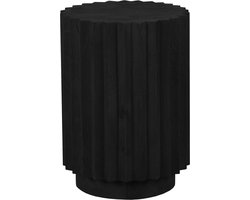 LABEL51 Novan Bijzettafel - Zwart - Hout - 35 cm
