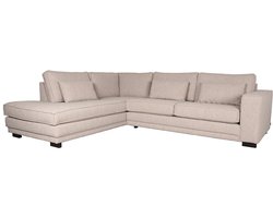 LABEL51 Novano Hoekbank - Naturel - Stof - Links - - - Met Armleuning