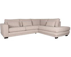 LABEL51 Novano Hoekbank - Naturel - Stof - Rechts - - - Met Armleuning