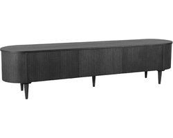 LABEL51 Oliva Tv-meubel - ZWART - Eiken - 220 cm