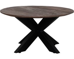 LABEL51 Otis Salontafel - Bruin - Hout - 80 cm - Rond