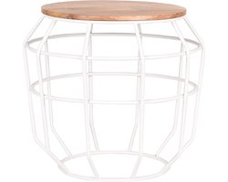 LABEL51 Pixel Bijzettafel - Wit - Hout - M
