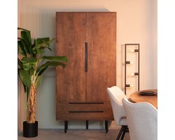 LABEL51 Rio Bergkast - Bruin - Hout - Hoge Kast