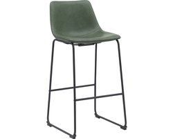 LABEL51 Risto Barkruk - Groen - KunstLeer - Hoog - Kruk -