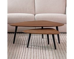 LABEL51 Rock Salontafel - Bruin - Hout - 110 cm