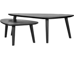 LABEL51 Rock Salontafel - ZWART - Hout - 110 cm