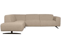 LABEL51 Rodano Hoekbank - Bruin - Velvet - Links - - - Met Armleuning