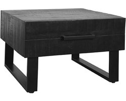 LABEL51 Santos Salontafel - ZWART - Stof - 70 cm