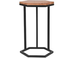 LABEL51 Slide Bijzettafel - BRUIN - Hout - One Size