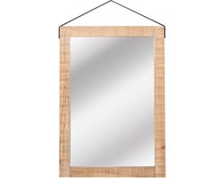 LABEL51 Spiegel - Naturel - Mangohout - 70x100 cm