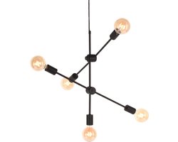 LABEL51 Stilo Hanglamp - ZWART - Metaal - 5-Lichts