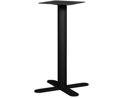 LABEL51 Table Blend Eetkamertafel - Zwart - Metaal - X-Poot 50x50 cm