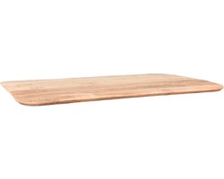LABEL51 Tafelblad Sloppy Edge Eetkamertafel - Bruin - Mangohout - 120 cm Sloppy
