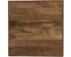 LABEL51 Tafelblad Straight Edge Eetkamertafel - Bruin - Hout - 70 cm Straight