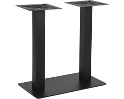 LABEL51 Tafelpoot Dubbel Eetkamertafel - Zwart - Metaal - Dubbel - 71 cm