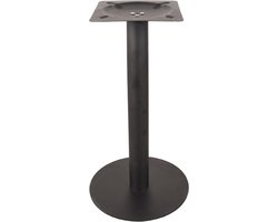 LABEL51 Tafelpoot Enkel Eetkamertafel - ZWART - Metaal - 72 cm - Rond