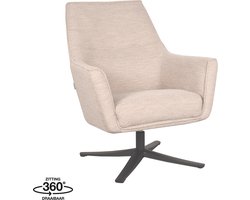 LABEL51 Tod Fauteuil - Naturel - Stof - One Size - - - Met Armleuning