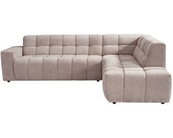 LABEL51 Valentino Hoekbank - Bruin - Chenille - Hoekbank Rechts - -