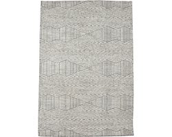 LABEL51 Vloerkleed Cosy Grijs Synthetisch 160x230cm