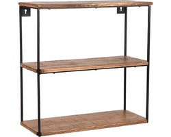 LABEL51 - Wandrek Vintage - Mangohout - Industrieel - 50x20x50 cm