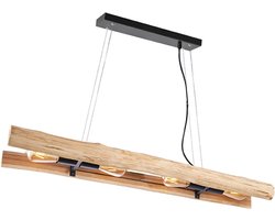 LABEL51 Woody Hanglamp - NATUREL - Hout - 4-Lichts