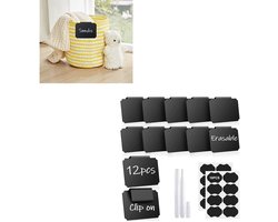 labelhouder plastic - Keukenlabels - keuken labels - Jametiketten - jam etiketten - etiket houder - etikethouder strip - verwijderbare PVC clips voor mand labels en opslagbakken met marker - Labelhouders met klemmen