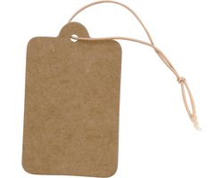 Labels - 25 x 40 mm - Bruin - 100 stuks