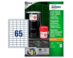 Labels Avery Wit Papier 50 Lakens 38 x 21,2 mm