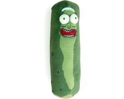 Labels Rick and Morty Pickle Rick kussen - pluche augurk decoratief kussen sierkussen augurk-Rick groen 28 x 8 cm