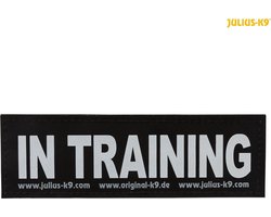 Labels voor harnas Julius K9 IN TRAINING L Wit Zwart