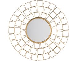 LABRIT - Wandspiegel - Goud - Metaal