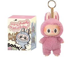 Labubu - 90% authentiek - 17cm groot - Roze - met box - Sleutelhanger - Leuke Mysterieuze monsters